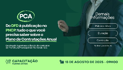 Plano de Contratações Anual (PCA) - Turma Extra