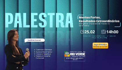 Palestra: Mentes Fortes, Resultados Extraordinários